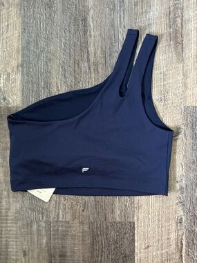 NWT Fabletics Navy One Shoulder Double-Strap Sports Bra